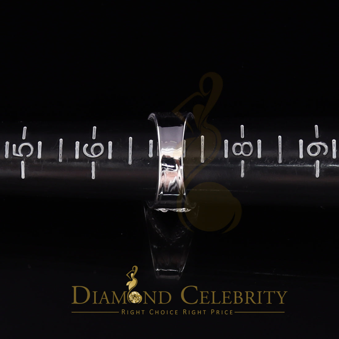 DiamondCelebritees 925 Sterling White Silver Round chain 2.0ct Cubic Zirconia Womens Ring Size 7