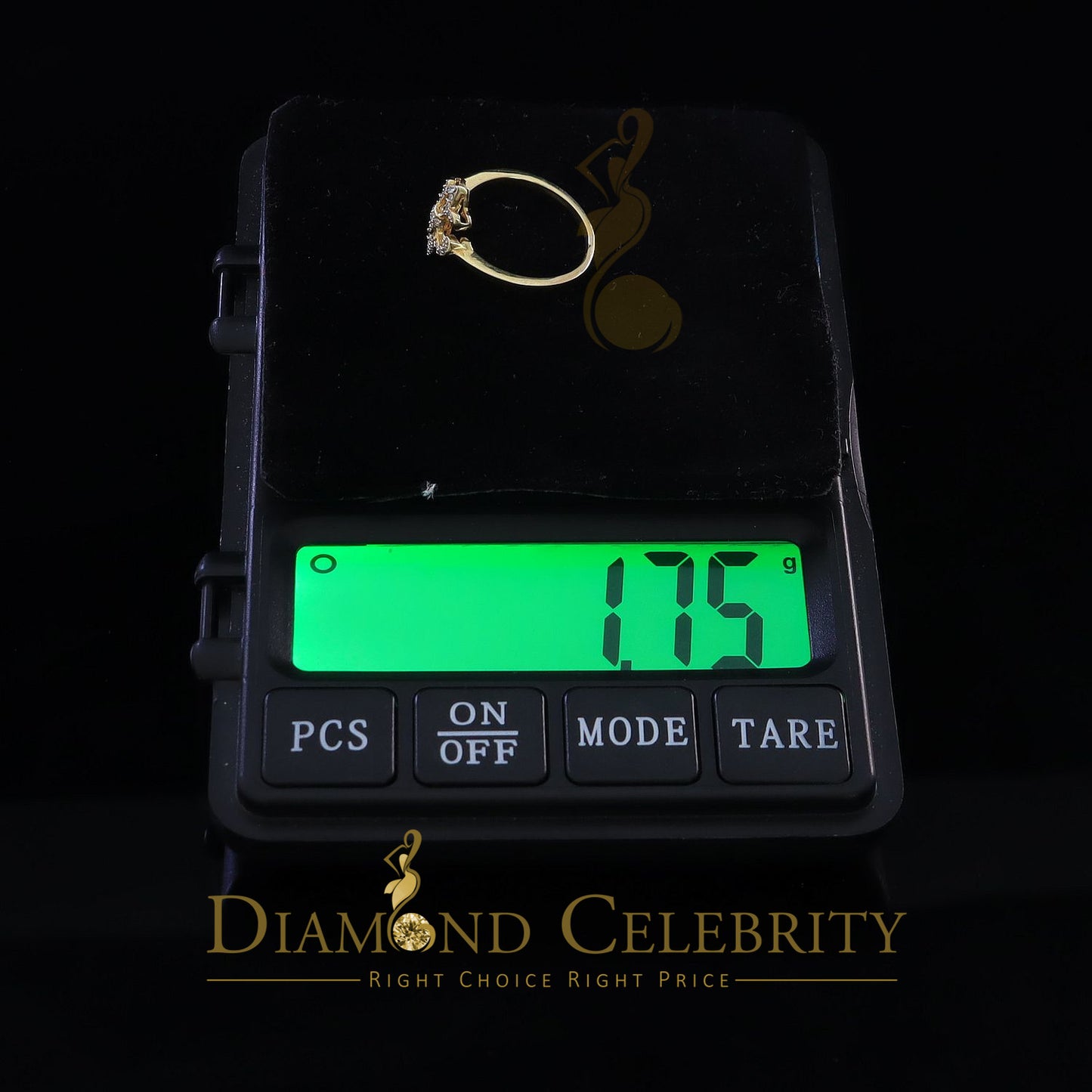 DiamondCelebritees 0.30ct Cubic Zirconia Yellow 925 Sterling Silver Saints Womens Gifts Ring Size 7