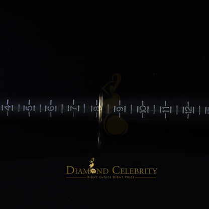 DiamondCelebritees 0.52ct Cubic Zirconia Yellow Sterling Silver Men's/ Women Engagement Ring Size 8