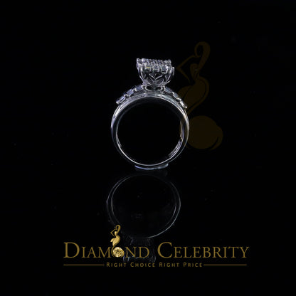 DiamondCelebritees 925 White Square 2.36 ct Cubic Zirconia Silver Womens Engagement Ring Size 8