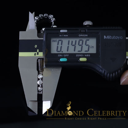 Diamondcelebritees White Sterling Silver Cross Shape Bracelet Cubic Zirconia Adjustable Size