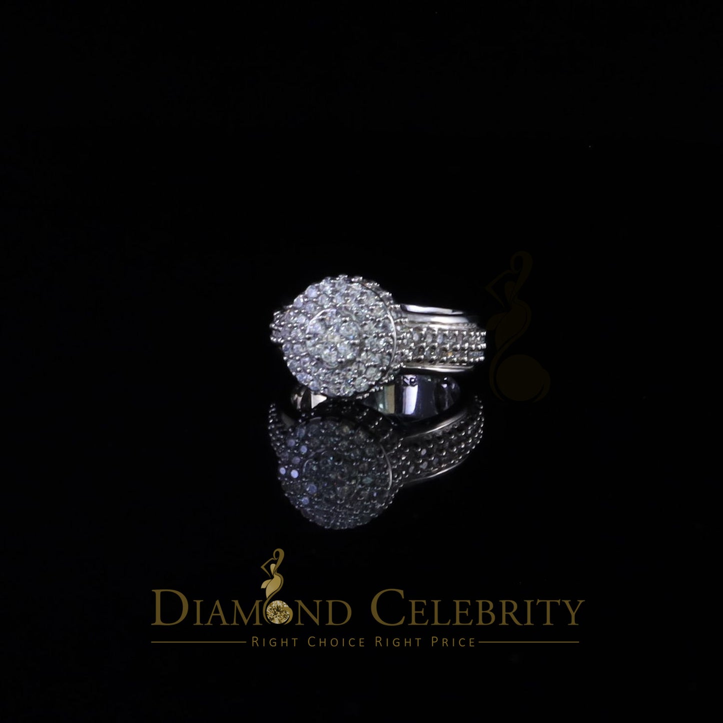 DiamondCelebritees White Cubic Zirconia 5.20ct Hip Hop Rapper Engagement Rings For Men Size 10