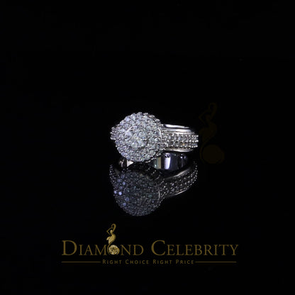 DiamondCelebritees White Cubic Zirconia 5.20ct Hip Hop Rapper Engagement Rings For Men Size 10