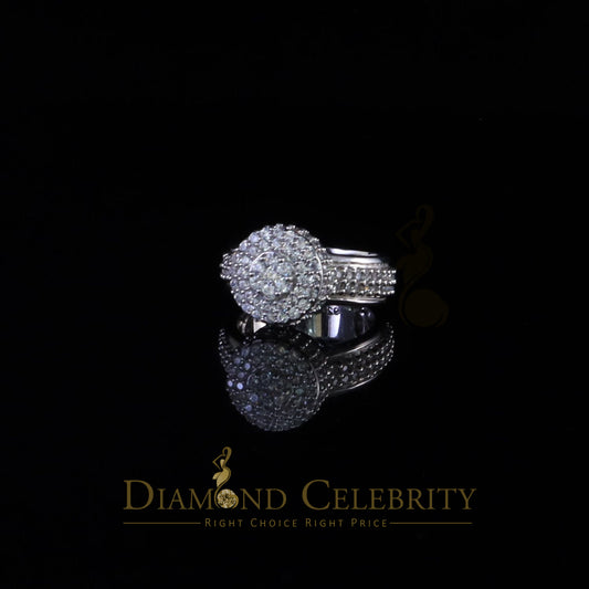 DiamondCelebritees White Cubic Zirconia 5.20ct Hip Hop Rapper Engagement Rings For Men Size 10