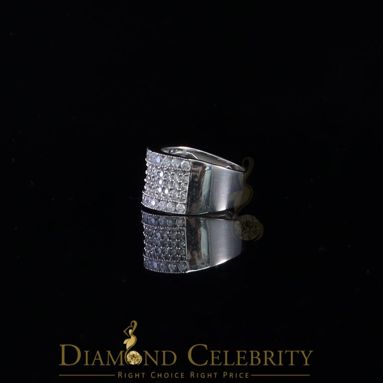 DiamondCelebritees White Cubic Zirconia 2.20ct Hip Hop Rapper Engagement Ring For Men's/Womens SZ 8