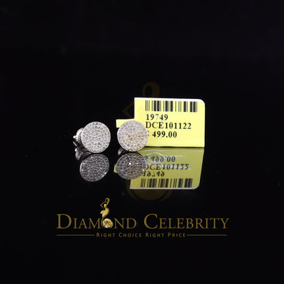 DiamondCelebritees 925 Sterling Silver White 0.25ct Diamond For Men's/Women's Stud Round Earrings