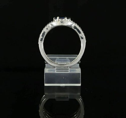 DiamondCelebritees 925 Sterling White Silver 2.50ct Floral Shape Cubic Zirconia Womens Ring SZ 6.5