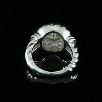 DiamondCelebritees 0.58ct Sterling White Silver Round Shape 925 Cubic Zirconia Womens Ring size 7