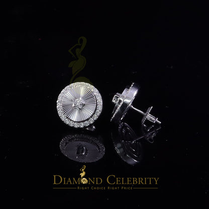 Diamondcelebritees 2.50ct VVS D Moissanite Diamond Cut Stud Earring Women & Men White 925 Silver