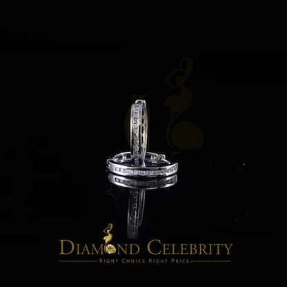 DiamondCelebritees 925 Sterling White Silver 0.25ct Round Diamond Stud men's / Womens Stud Earrings
