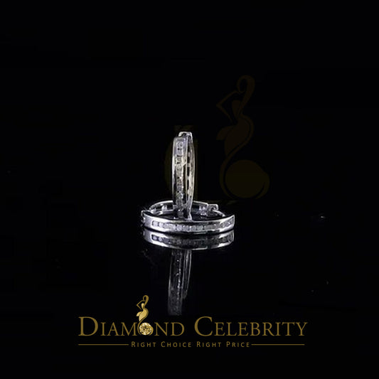 DiamondCelebritees 925 Sterling White Silver 0.25ct Round Diamond Stud men's / Womens Stud Earrings
