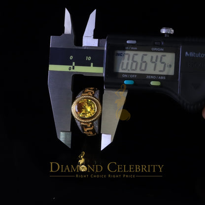 DiamondCelebritees 8.10ct 925 Sterling White Silver Oval Cubic Zirconia Men's Ring Size 9