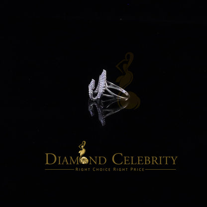 DiamondCelebritees 925 Sterling 1.25ct Cubic Zirconia White Silver Womens Ring Size 8