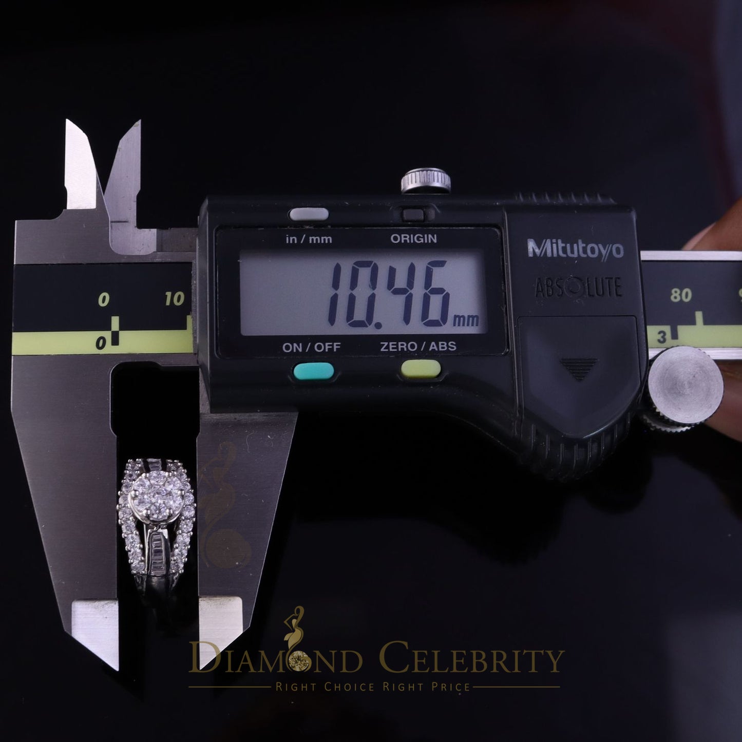 DiamondCelebritees 2.00ct Cubic Zirconia Sterling White Silver Round Engagement Womens Ring Size 7