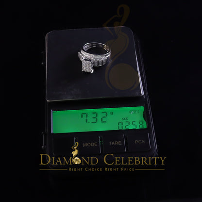 DiamondCelebritees 925 White Sterling Silver Cubic Zirconia 2.80ct Cinderella Womens Ring Size 7