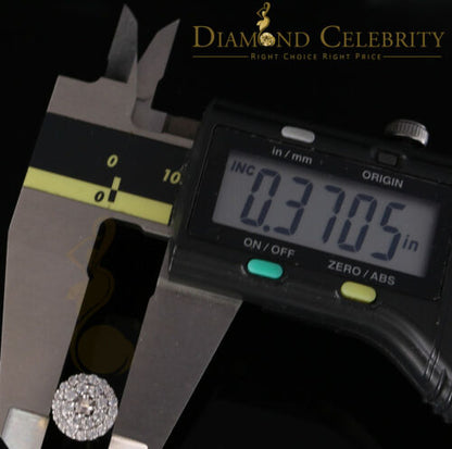 DiamondCelebritees  925 Yellow Sterling Silver 1.86ct Cubic Zirconia Round Women's Stud Earrings