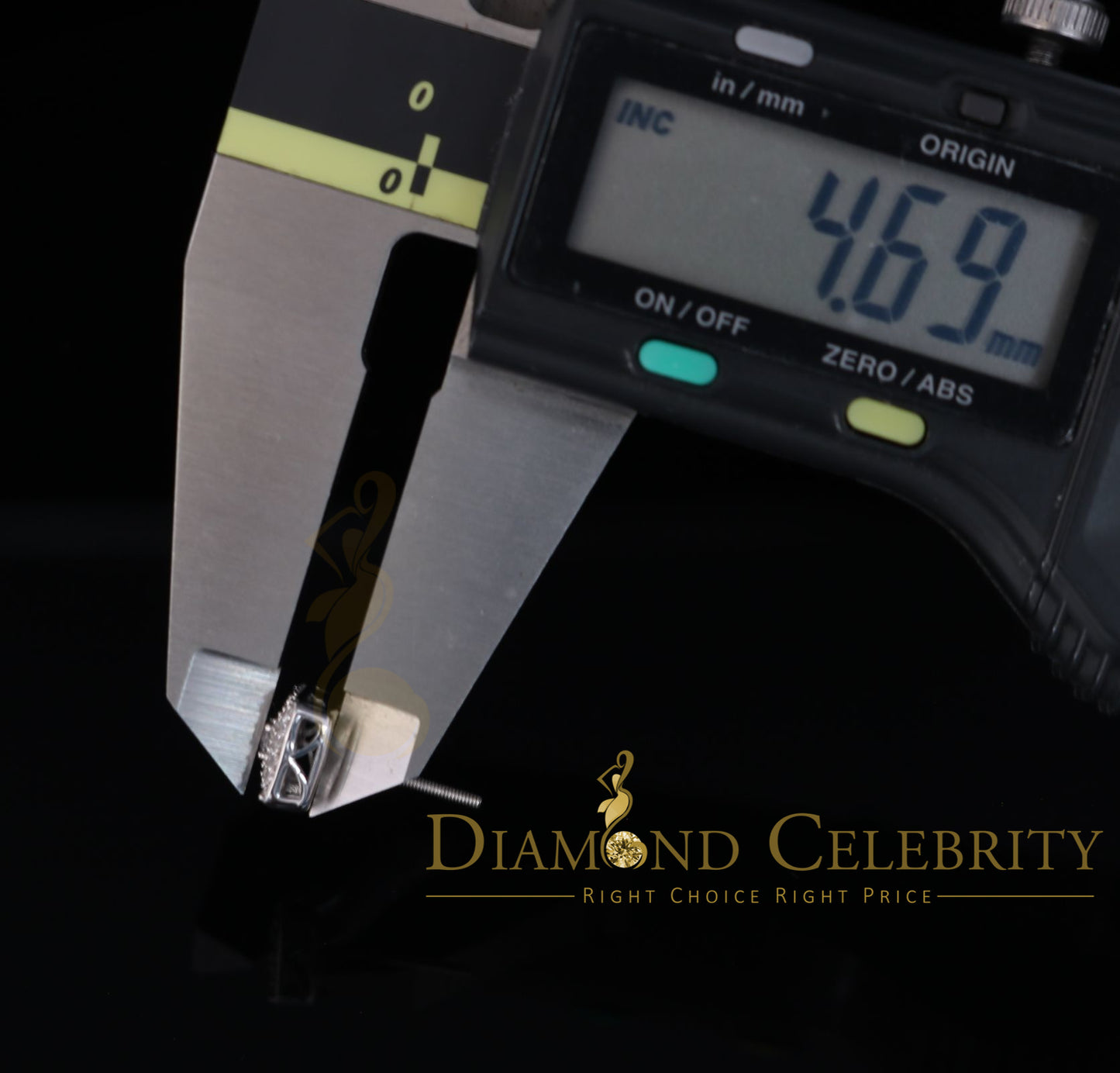 DiamondCelebritees  White 925 Silver 0.81ct Cubic Zirconia Women's & Men's Hip Hop Square Earrings