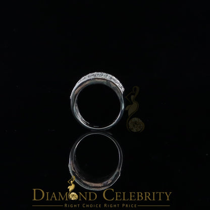 DiamondCelebritees White Cubic Zirconia 2.20ct Hip Hop Rapper Engagement Ring For Men's/Womens SZ 8