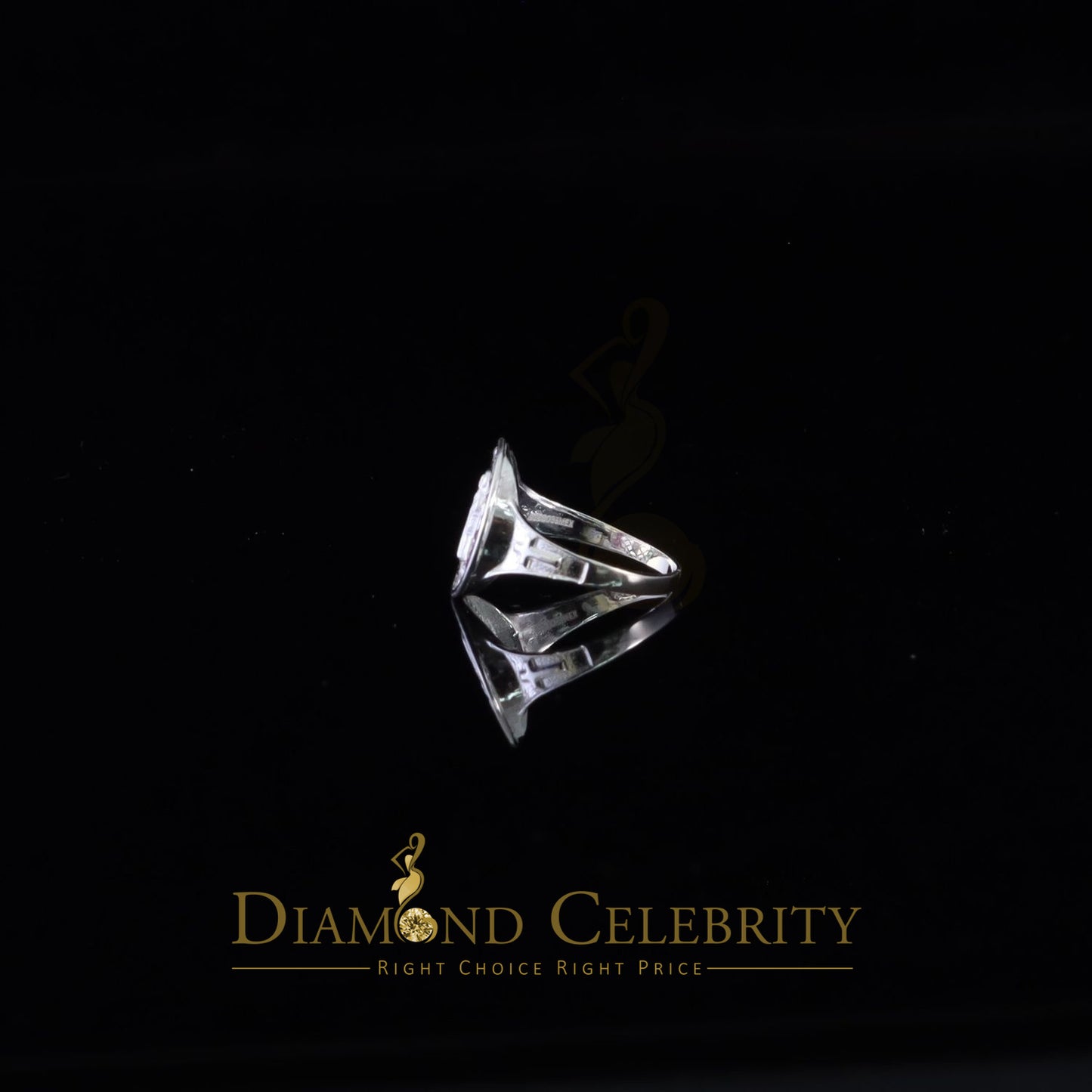 DiamondCelebritees Religious White 925 Sterling Silver Cubic Zirconia St. Jude Women's Ring Size 7