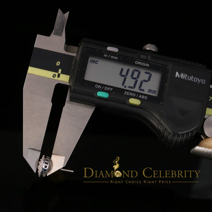 DiamondCelebritees  925 Sterling White Silver 1.86ct Cubic Zirconia Round Women's Stud Earrings