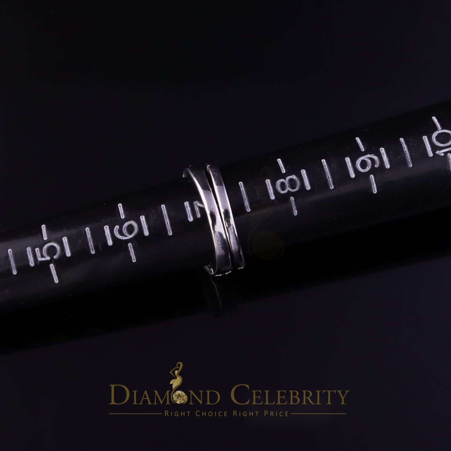 DiamondCelebritees White Sterling Silver Square Cubic Zirconia 1.11ct Womens Fashion Ring Size 7