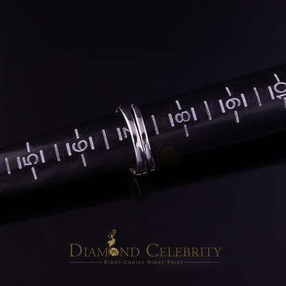 DiamondCelebritees White Sterling Silver Square Cubic Zirconia 1.11ct Womens Fashion Ring Size 7