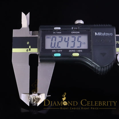 DiamondCelebritees  925 White Sterling Silver 1.36ct Cubic Zirconia Heart Women's Stud Earrings