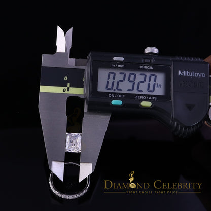 DiamondCelebritees 4.71ct White Cubic Zirconia 925 Sterling Silver Bridal Fashion Womens Ring SZ 7