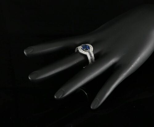 DiamondCelebritees 925 Sterling White Silver 2.50ct Floral Shape Cubic Zirconia Womens Ring SZ 6.5