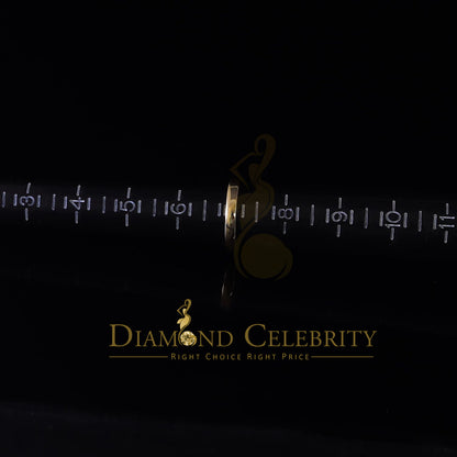 King Of Blings  10K Yellow Gold 2.00CT VVS'FL' D clr Round Solitaire Moissonite Womens Ring S/7