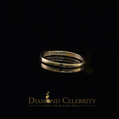 DiamondCelebritees 4.00ct 925 Sterling Yellow Silver Round Cubic Zirconia Women's/Men's Ring Size 9