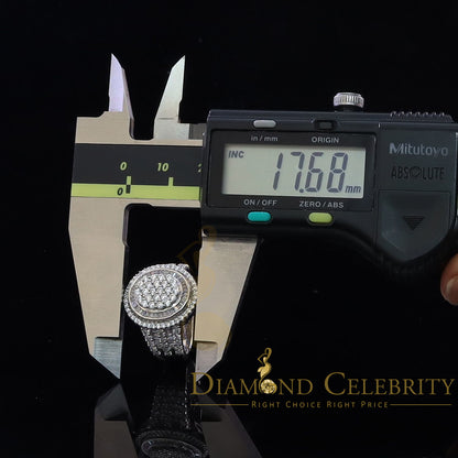 DiamondCelebritees 925 Sterling silver White Cubic Zirconia 5.0ct Oval Womens Engagement Ring SZ 8