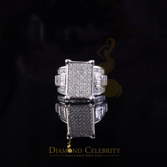 DiamondCelebritees 5.82ct Cubic Zirconia Cinderella 925 Silver White Engagement Women's Ring size 7