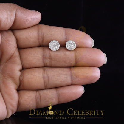 DiamondCelebritees 925 Sterling Silver White 0.25ct Diamond For Men's/Women's Stud Round Earrings
