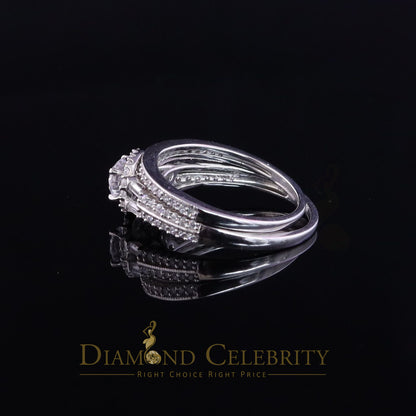DiamondCelebritees 1.75ct Cubic Zirconia 925 White Silver Men;s/Womens Round Bridal Ring Size 7