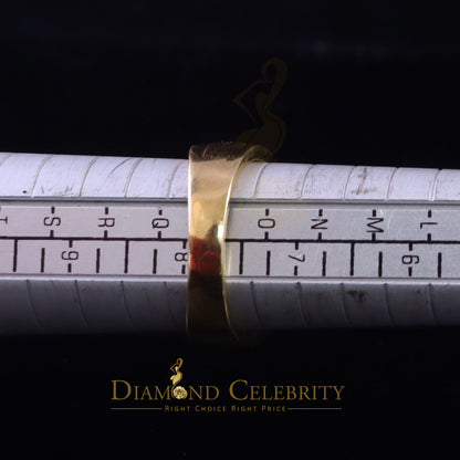 DiamondCelebritees 925 Yellow Square 2.34 ct Cubic Zirconia Silver Engagement Men's Ring Size 9