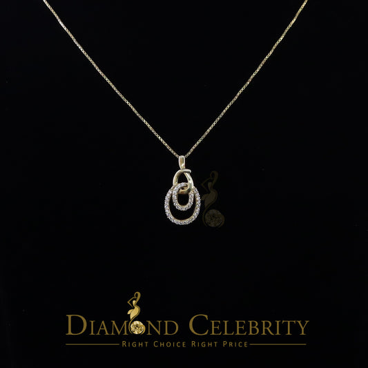 DiamondCelebritees Yellow Sterling Silver Attractive Charm FASHION Pendant 2.64ct Cubic Zirconia