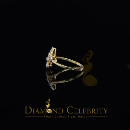 DiamondCelebritees 0.30ct Cubic Zirconia Yellow 925 Sterling Silver Saints Womens Gifts Ring Size 7