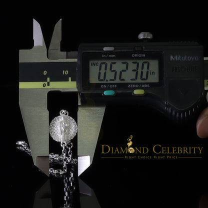 Diamondcelebritees CZ White Women's 925 Sterling Silver Virgin Merry and Cross Bracelet SZ 8