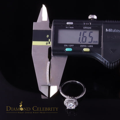 DiamondCelebritees 3.59ct Cubic Zirconia White 925 Sterling Silver Women 2PC Bridal Ring Size 7