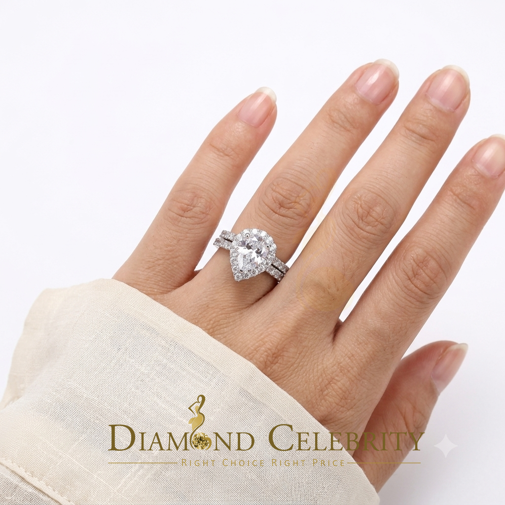 DiamondCelebritees 5.01ct White Cubic Zirconia 925 Sterling Silver Bridal Fashion Womens Ring SZ 7