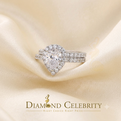 DiamondCelebritees 5.01ct White Cubic Zirconia 925 Sterling Silver Bridal Fashion Womens Ring SZ 7