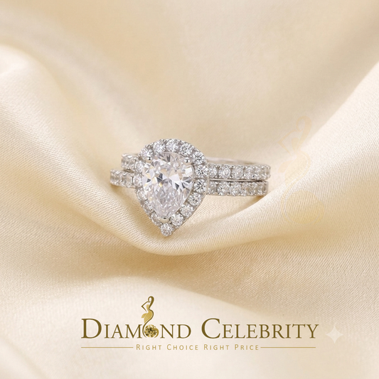 DiamondCelebritees 5.01ct White Cubic Zirconia 925 Sterling Silver Bridal Fashion Womens Ring SZ 7