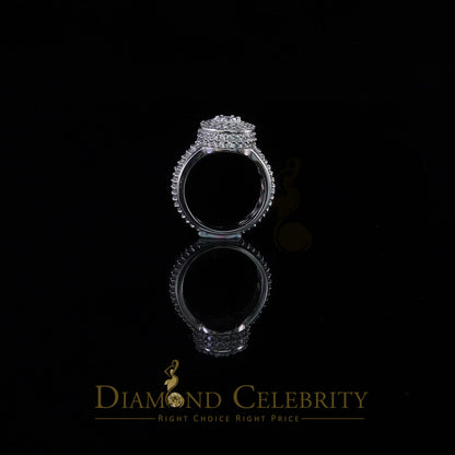 DiamondCelebritees White Cubic Zirconia 5.20ct Hip Hop Rapper Engagement Rings For Men Size 10