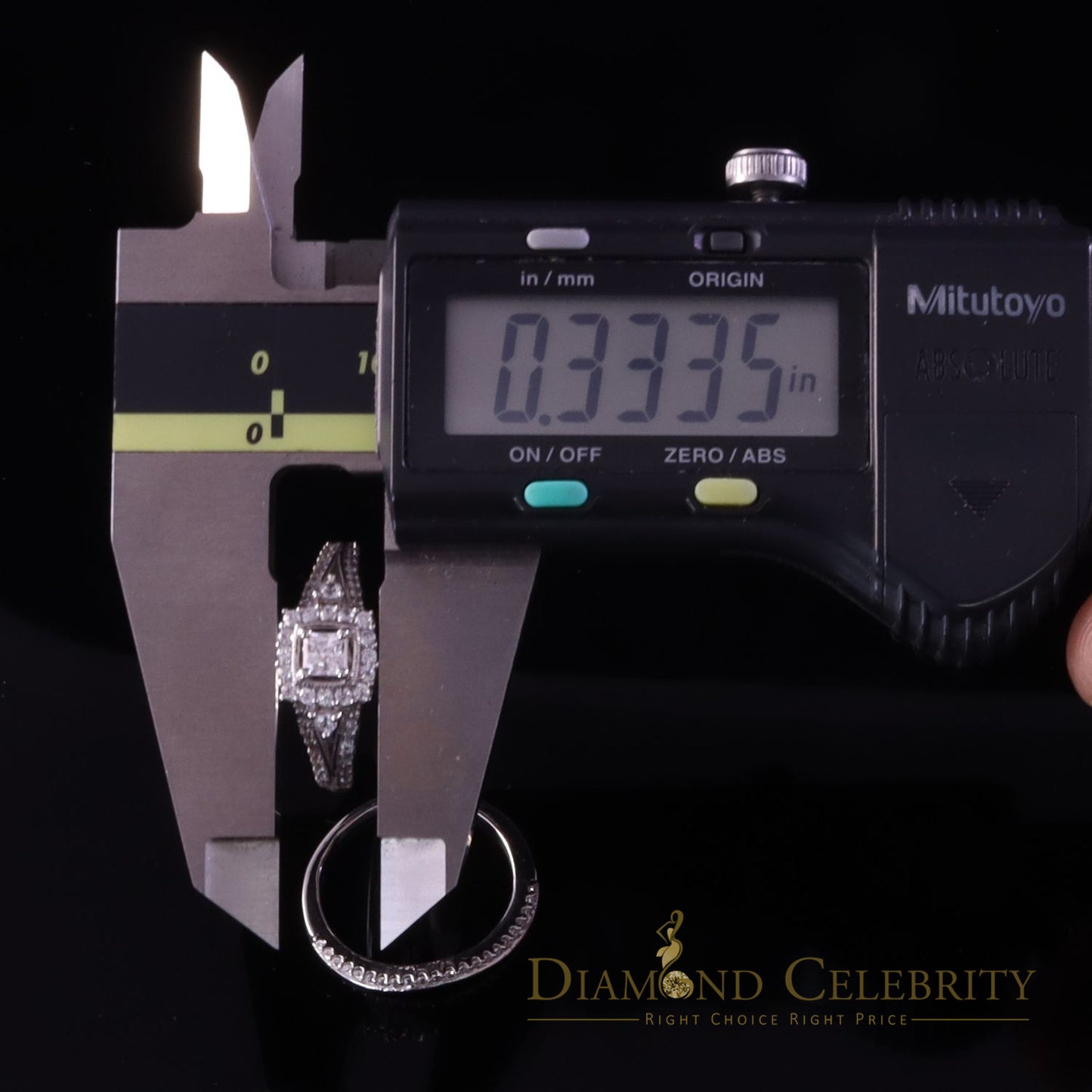 DiamondCelebritees 1.75ct Cubic Zirconia White Sterling Silver Men's/ Women 2PC Bridal Rings Size 7