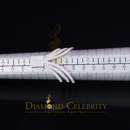 DiamondCelebritees 925 Sterling 1.50ct Cubic Zirconia White Silver Cocktail Womens Ring Size 6.