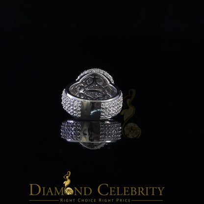 DiamondCelebritees 925 Sterling Silver 9.00ct White Cubic Zirconia Womens Engagement Ring Size 9