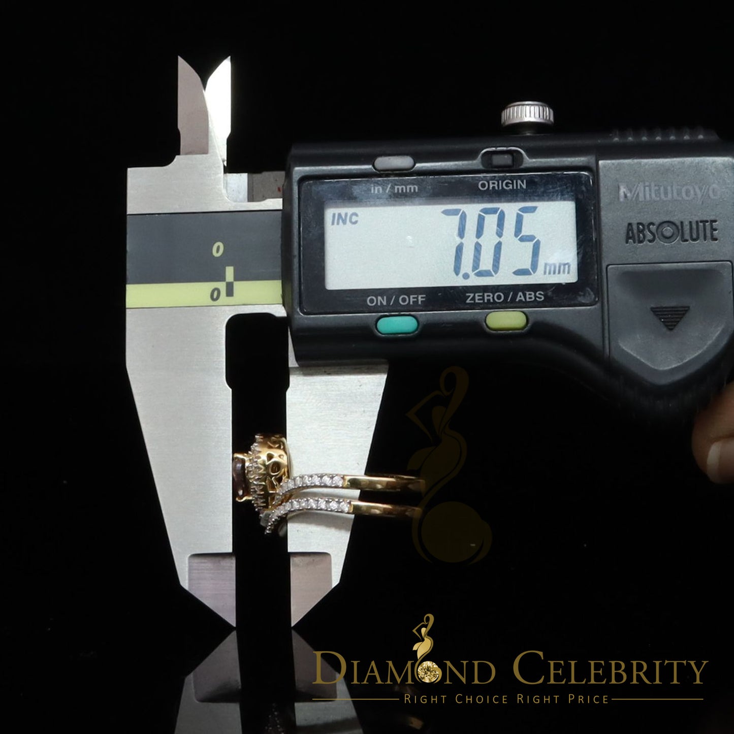 DiamondCelebritees Women's 925 Silver Yellow VVS 'D'1.66CT Pink Moissanite Heart Bridal Ring SZ 7