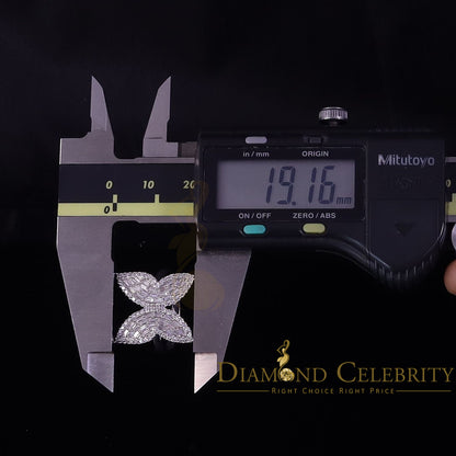 DiamondCelebritees Womens 925 Silver White 1.50ct VVS 'D' Moissanite Butterfly Rings Size 7