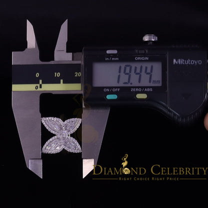 DiamondCelebritees Men's/Womens 925 Silver Yellow 1.50ct VVS 'D' Moissanite Butterfly Rings Size 7